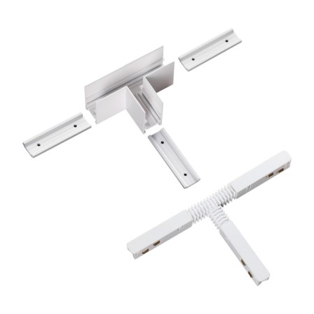 Connector T-shaped flum, white color-4