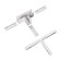 Connector T-shaped flum, white color