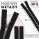 Metal zipper, No. 5, connective, automatic lock, 70 cm, black color/nickel