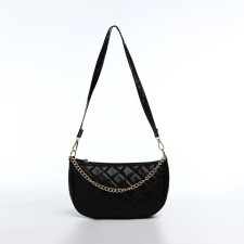 Bag Baget with a zipper, black color