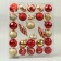 A set of jewelry plastic 28 pcs "Eide dayshail" red-golden