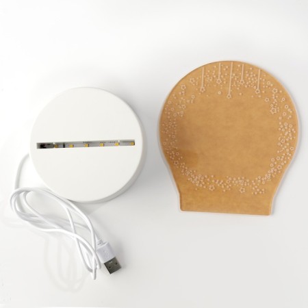 Light tablet for drawing in the dark, circle, plastic-4