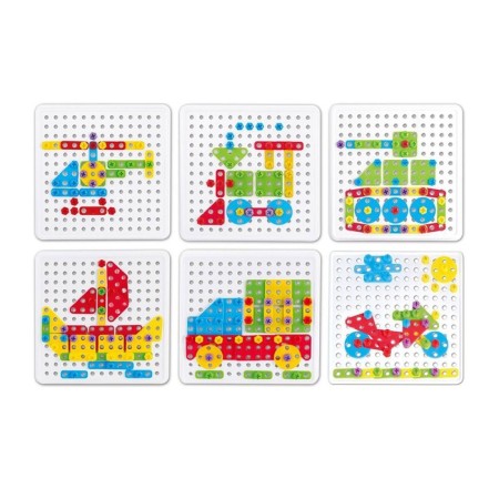 Constructor "Bolt Mosaic: Transport", with a screwdriver and base, 96 parts-4