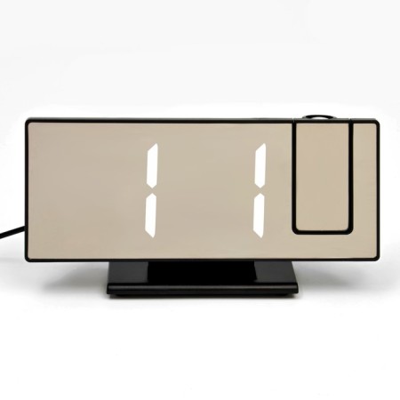 Clock - Electronic desk an alarm clock with a projection on the ceiling, thermometer, calendar, USB-2