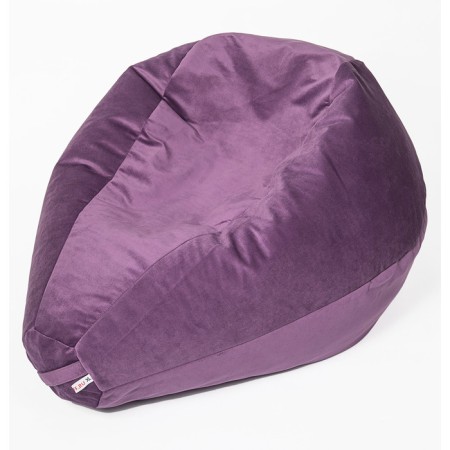 Mear-bag “Pear” is small, diameter 70 cm, height 90 cm, purple color, velor-1