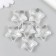 Beads for creativity plastic "Stars with faces" Transparent set 25 grams 1.2x2.7x2.8 cm
