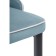 SHART on a metal frame Kora 1 metal/velor, black/blue 46.5x45x88 cm