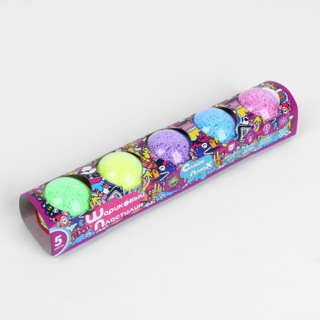 Set of ballpoint plasticine in a capsule, 5 colors-1