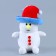 Soft toy "Snowman", 18 cm