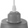 Bayerlux suspension lamp Bayerlux "cylinder" 1x40W E27 gray 13x13x16-96 cm