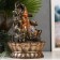 The desktop fountain from the network, the shiva backlight at the cliff with a waterfall "42x28x28 cm