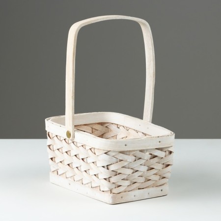Wicker basket, 19.5 x 13 x h9.5/24 cm, sequoia