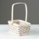 Wicker basket, 19.5 x 13 x h9.5/24 cm, sequoia