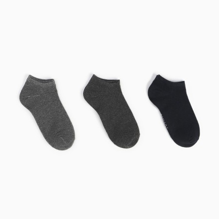 Set of children's socks (3 pairs), gray/black/dark gray, size 27-29