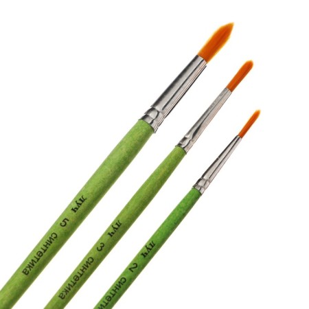 Set of brushes synthetics Zoo, round (No. 2, 3, 5)-1