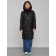 Coat insulated winter female, size 50, black color