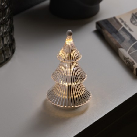 Figure Light "Christmas tree" 14x8 cm, from batteries 3XAG13 (included), glow warm white