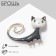 Brooch "Cat" is long -tailed, colored in gold