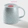 Mug ceramic foil "foil", 350 ml, blue color