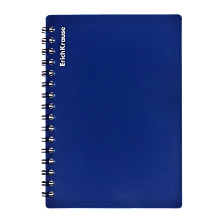 Notebook A6 (120 x 146 mm), 60 sheets in the cage on the crest Erichkrause "Classic", plastic cover, offset unit, white 100%, mix-12