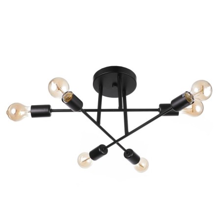 Chandelier 10008/6 6x40W E27 black 65x65x22cm