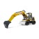 Excavator Bruder, white color with yellow