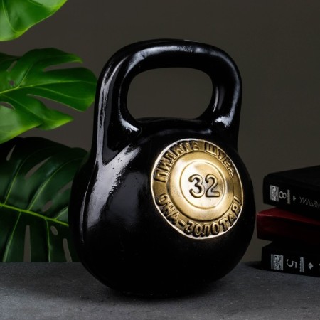 Piggy bank "Girya" Black, 19x19x29cm-2