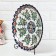 Largan Rishtan ceramics "Flowers", 32 cm, blue, deep