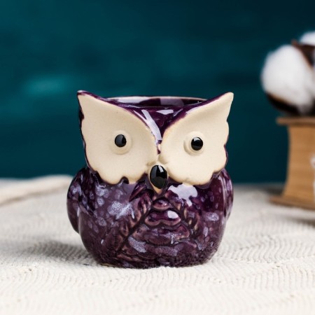 Pot "Owl" mix, 7x9cm, 0.15l, D-4.5 cm-4