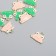 Decor for creativity metal, enamel "Frog" mix 1.2x1.5 cm
