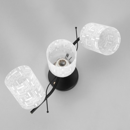 Asselian chandelier 3he27 40W black and gold 52x20x27 cm-3