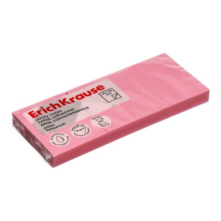 Block with a sticky edge paper 40x50 mm, Erichkrause, 300 sheets, pink-2