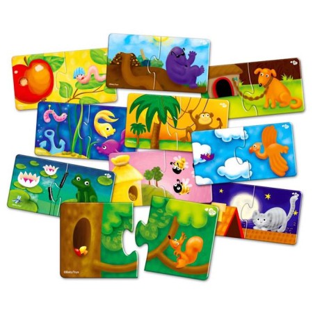Maxi-Puzzle "Who lives where?"-2