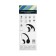 Headphones Ergolux ELX-BTHP01-C01, wireless, invoices, microphone, 250mach, FM, white