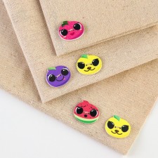 A set of wooden buttons 