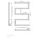 Electric heated toweller Indigo Sparta, 800x500 mm, timer, hidden installation, white