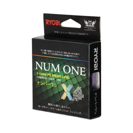 Ryobi Num One PE4X cord, diameter 0.205 mm, test 8.2 kg, 100 m, Multi Color-1