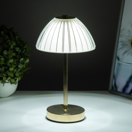 Table lamp sensory "Helia" LED 10W AKB gold 15x15x30 cm-2