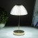 Table lamp sensory "Helia" LED 10W AKB gold 15x15x30 cm