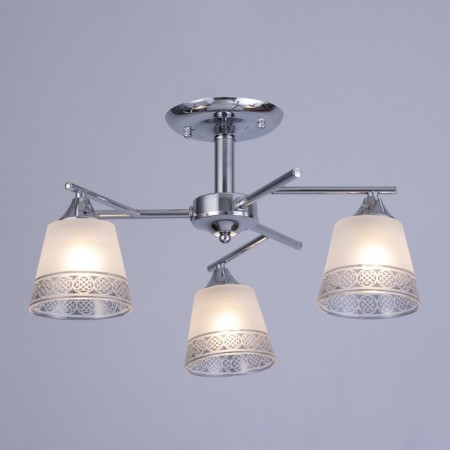 Lamp ceiling angel 52x52x27, 3x60W E27, chrome-1
