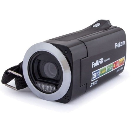 Rekam DVC-360 Black IS EL 2.7 video camera 1080p SDHC Flash/Flash-4