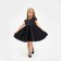 Dress elegant children's KAFTAN, p. 32 (110-116 cm), black