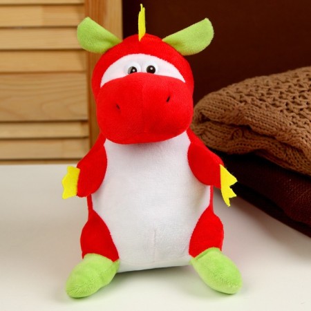 Soft toy "Dragosh", Red, 23 cm