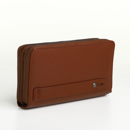 Male clutch on lightning, textura, brown color-1