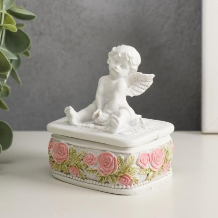 Polystone box "Snowty Angel" MIX 9x6.1x6.7 cm-4