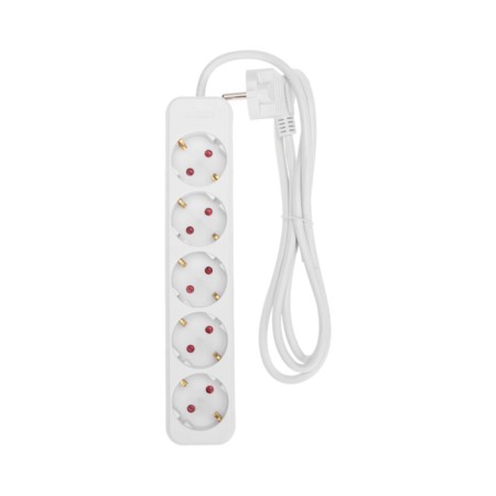 Extension cord Standard 5 nests, 1.5m, 3x1.0mm², s/h, white rexant