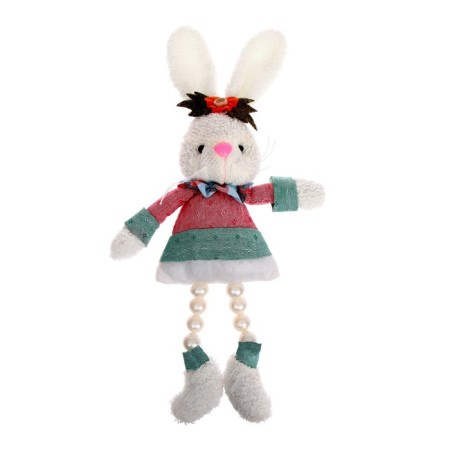 Soft toy "Bunny", with beads, species mix
