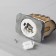 LED figure "House with a tower" 4.5 × 8.5 × 6 cm, ceramics, batteries AG13x2, glow warm white