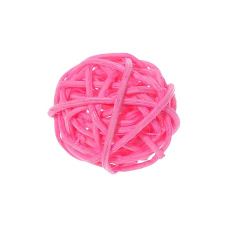 Decorative ball of vines, set of 5 pcs., Size 1 pc. - 3 cm, pink color-2