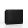 Male purse on magnets, department for bills, cards, coins, black color